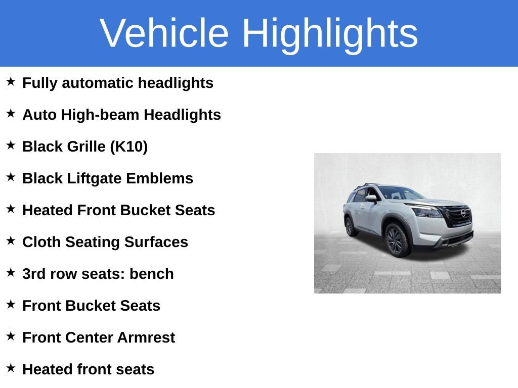 Used 2024 Nissan Pathfinder SV w/ Black Appearance Package FWD image 4