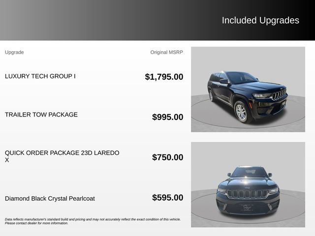 Used 2025 Jeep Grand Cherokee Laredo X w/ Luxury Tech Group I AWD/4WD image 4