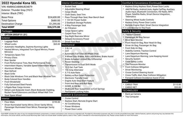 Used 2022 Hyundai Kona SEL image 9