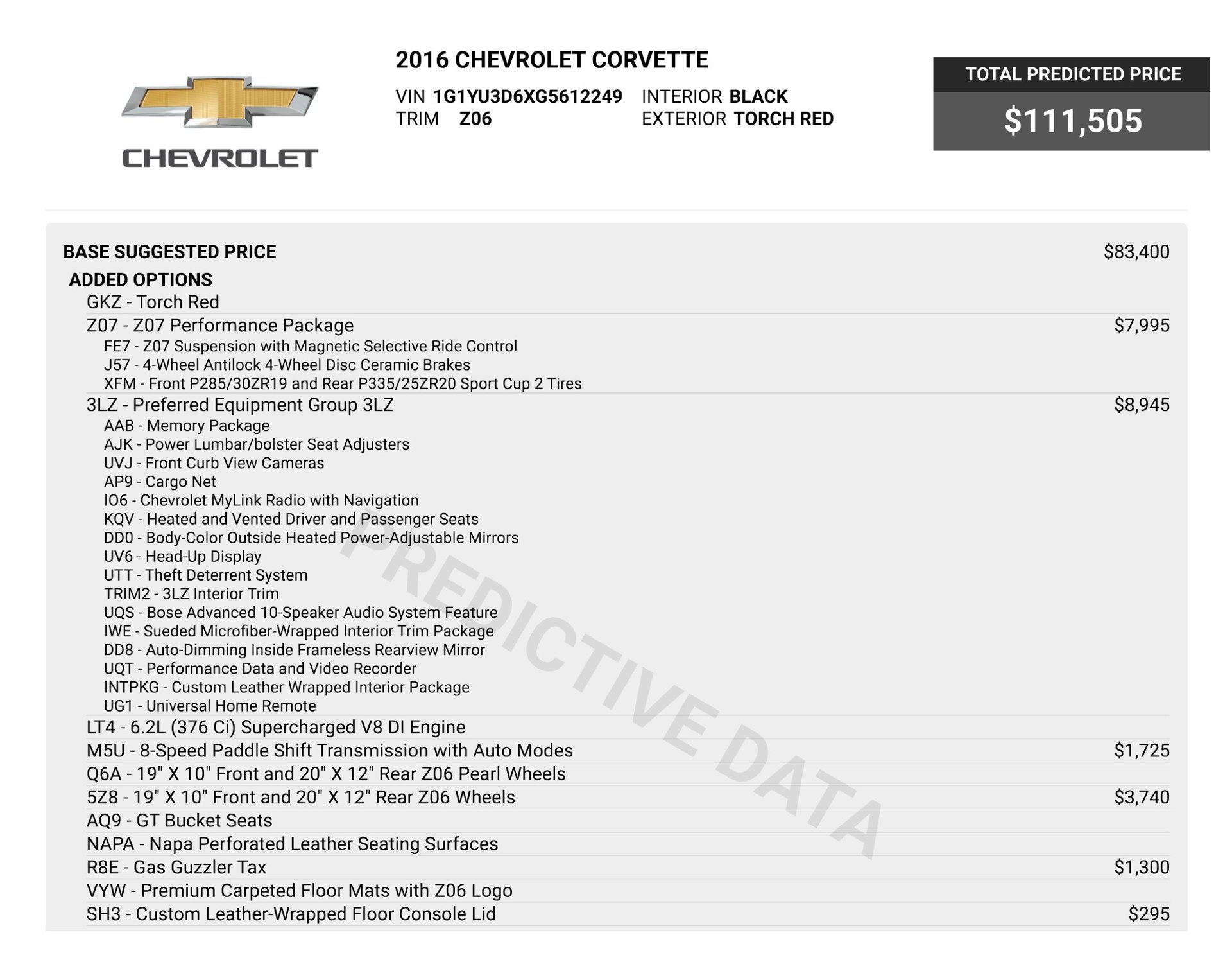 Used 2016 Chevrolet Corvette Z06 w/ 3LZ Preferred Equipment Group RWD image 75