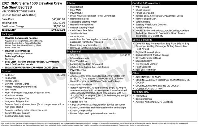 Used 2021 GMC Sierra 1500 Elevation RWD image 7
