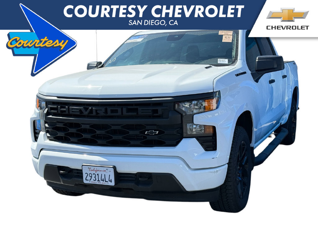 Used 2026 Chevrolet Silverado 1500 Custom w/ Turbomax Blackout Package AWD/4WD image 1