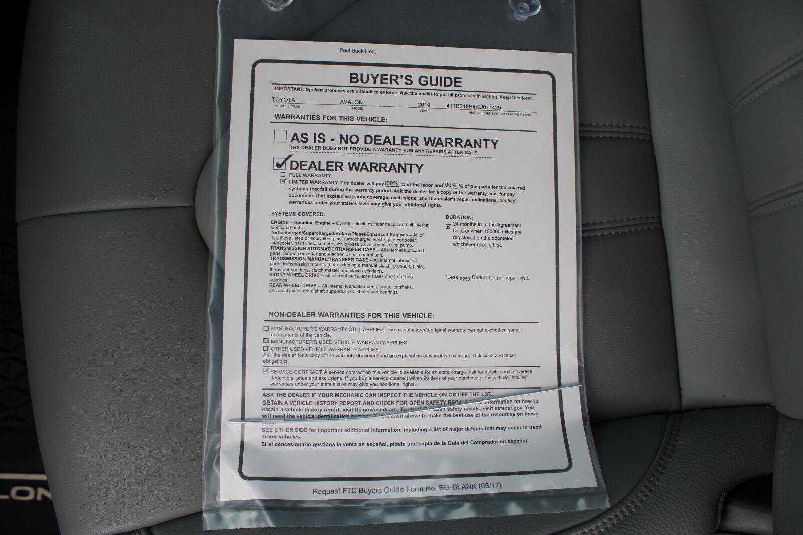 Used 2019 Toyota Avalon XLE FWD image 49