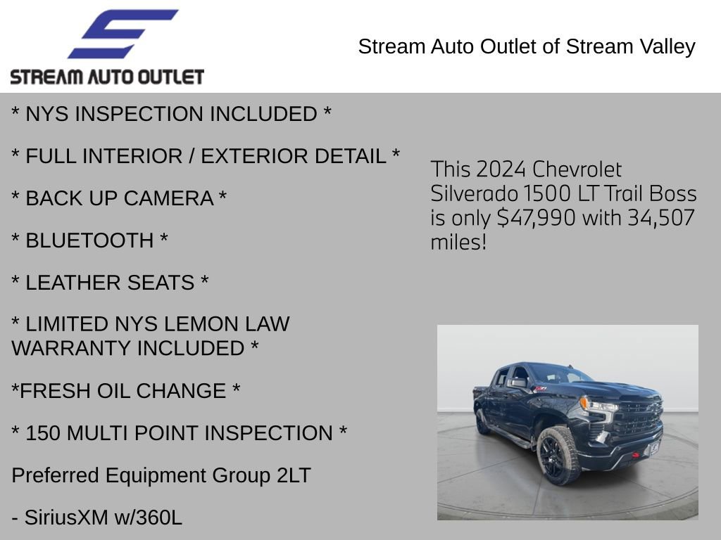 Used 2024 Chevrolet Silverado 1500 LT Trail Boss w/ Convenience Package II image 4