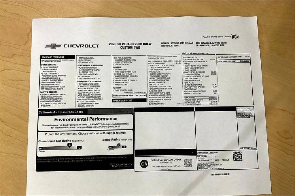 New 2026 Chevrolet Silverado 2500 Custom w/ Custom Value Package image 15