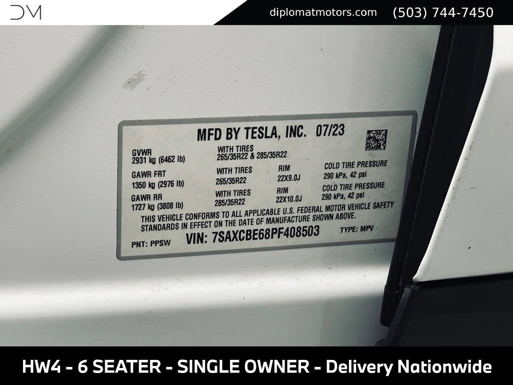 Used 2023 Tesla Model X Plaid AWD/4WD image 46