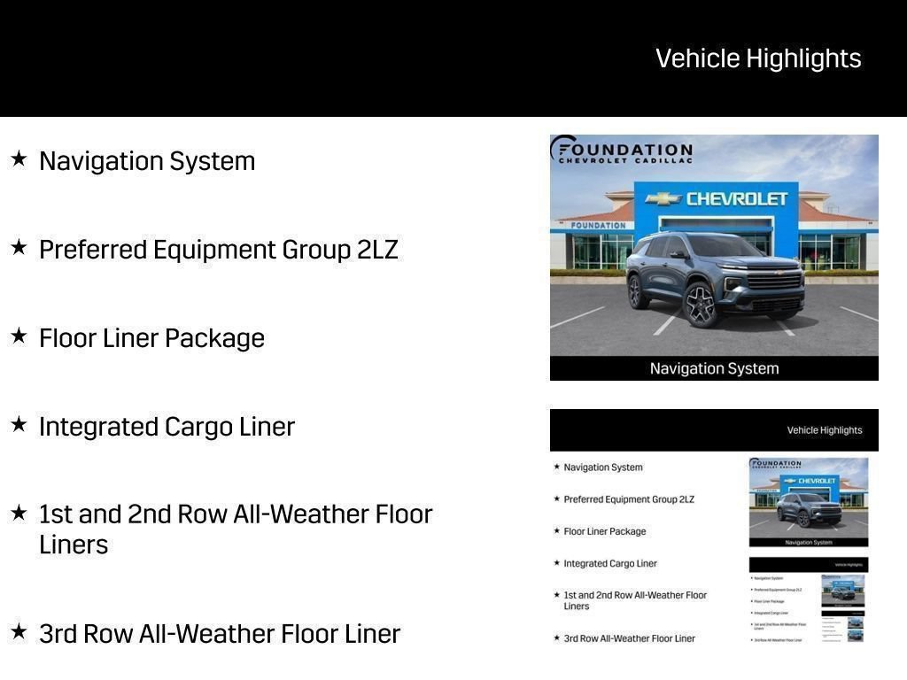 New 2026 Chevrolet Traverse High Country w/ LPO, Floor Liner Package AWD/4WD image 21