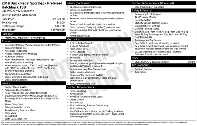 Used 2019 Buick Regal Preferred image 35