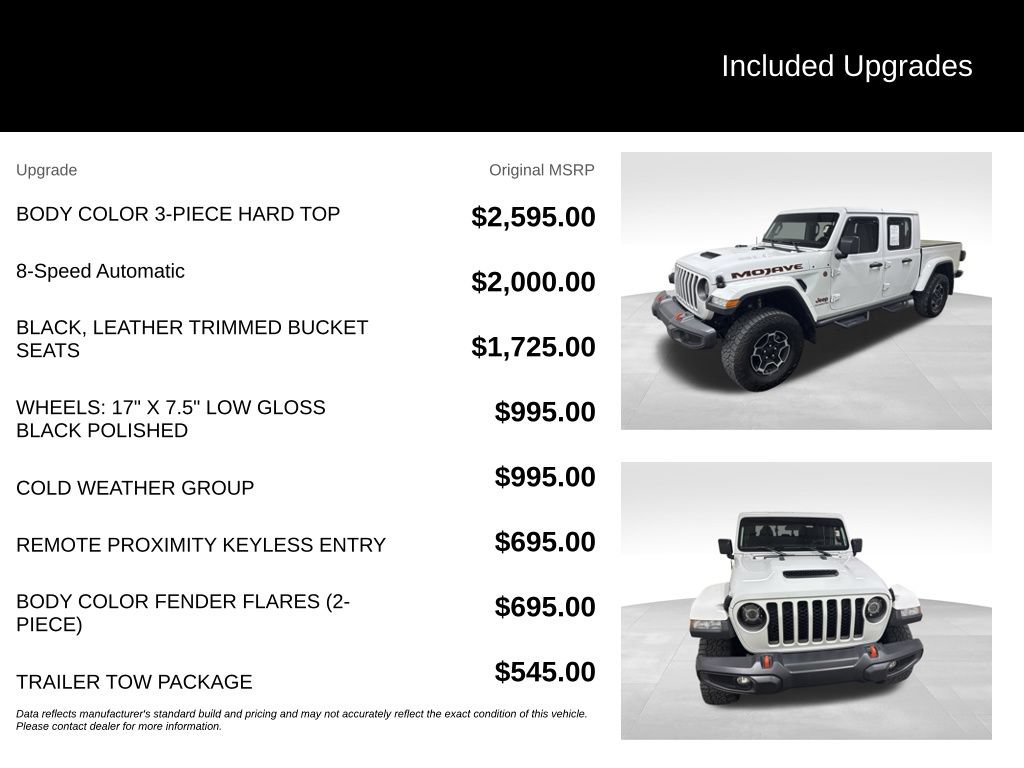 Used 2021 Jeep Gladiator Mojave w/ Cold Weather Group AWD/4WD video 2