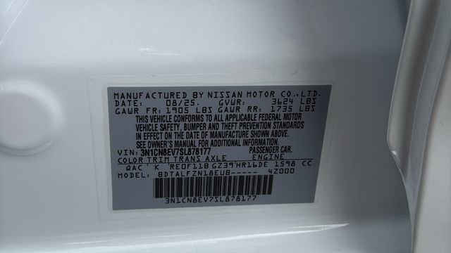 New 2025 Nissan Versa SV w/ Trunk Package image 30