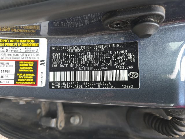 Used 2019 Toyota Avalon XLE w/ Moonroof Package FWD image 25