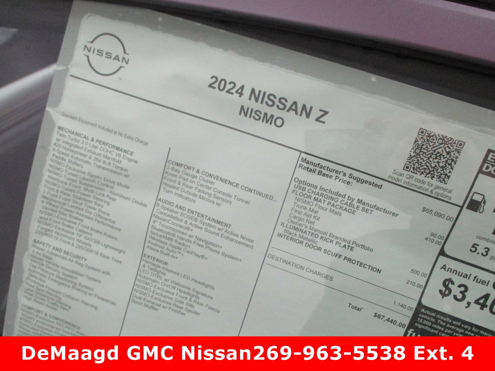 New 2024 Nissan Z NISMO w/ Floor Mat Package image 15