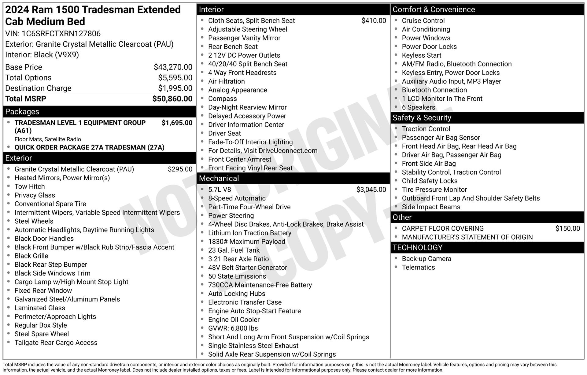 Used 2024 RAM 1500 Tradesman image 45