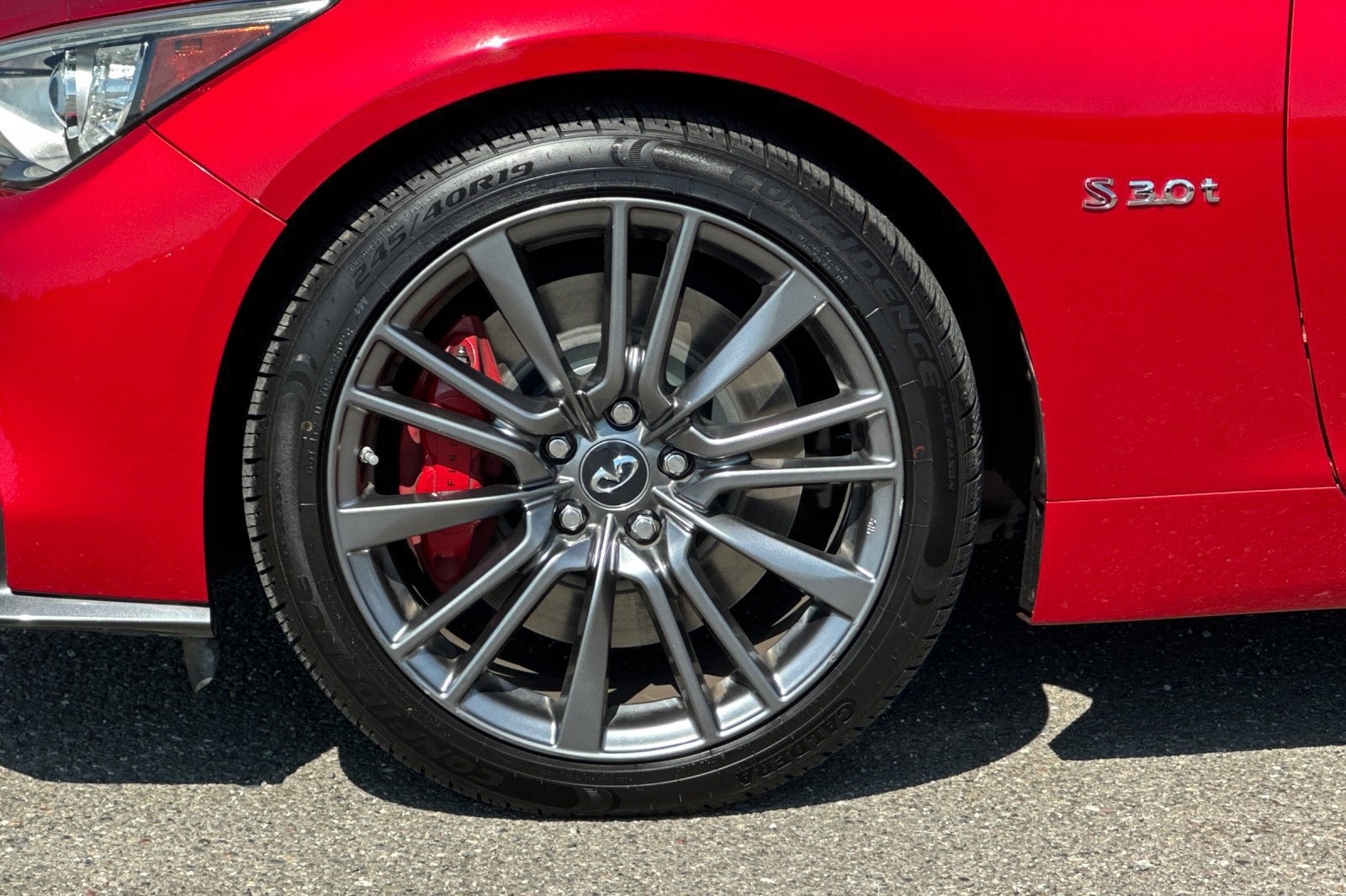 Used 2019 INFINITI Q50 Red Sport 400 w/ Sensory Package RWD image 11