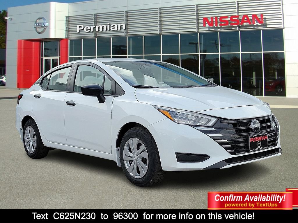 New 2025 Nissan Versa S w/ Trunk Package
