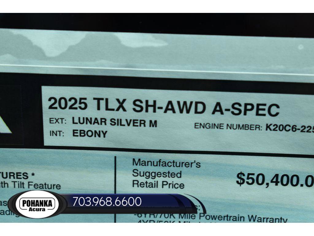 New 2025 Acura TLX SH-AWD w/ A-SPEC Pkg image 38