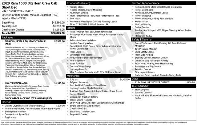 Used 2020 RAM 1500 Big Horn AWD/4WD image 15