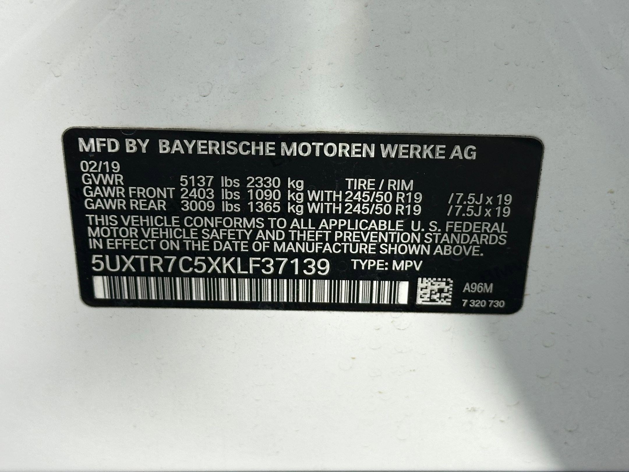 Used 2019 BMW X3 sDrive30i w/ Premium Package image 20