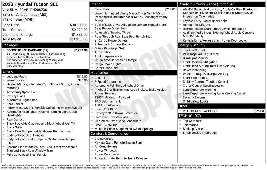 Certified 2023 Hyundai Tucson SEL w/ Convenience Package image 6