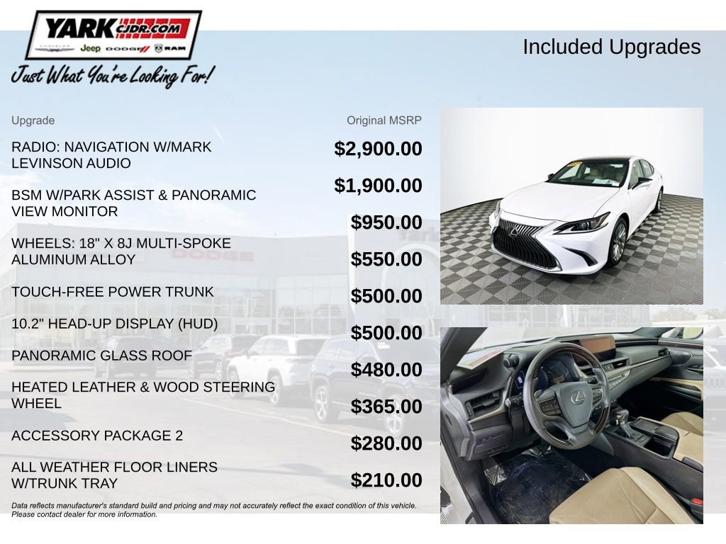 Used 2020 Lexus ES 350 Luxury w/ Accessory Package 2 image 5
