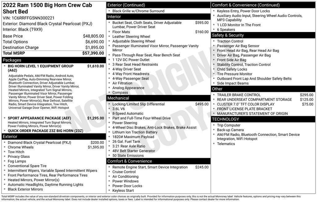 Used 2022 RAM 1500 Big Horn AWD/4WD image 52