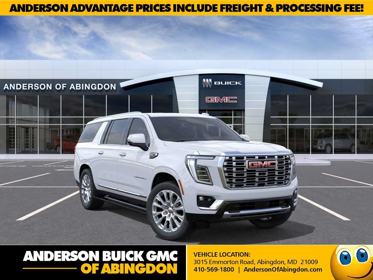 New 2026 GMC Yukon XL Denali w/ Sun & Power Step Package