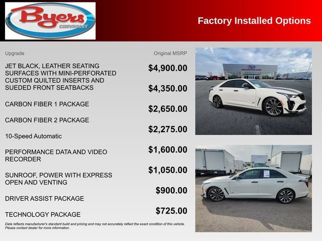 Used 2022 Cadillac CT4 V Blackwing w/ Carbon Fiber 1 Package RWD image 10