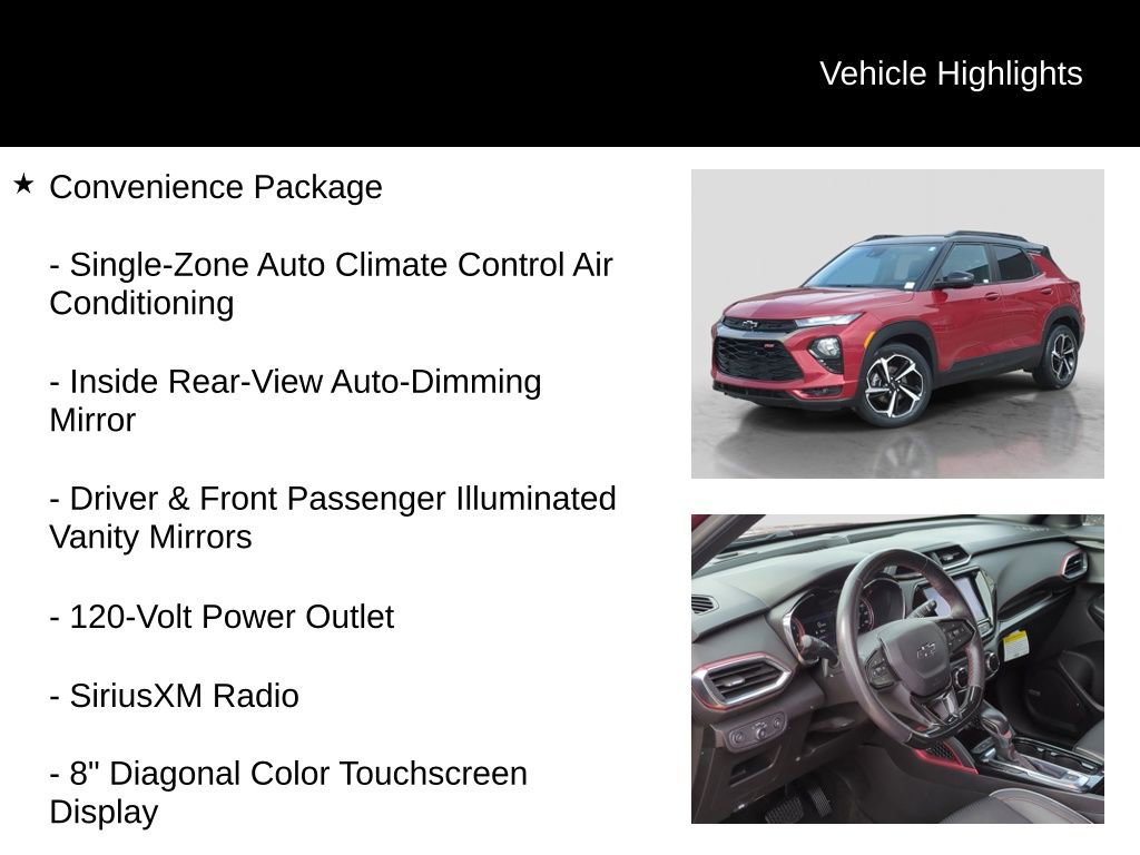 Used 2021 Chevrolet TrailBlazer RS w/ Technology Package image 11
