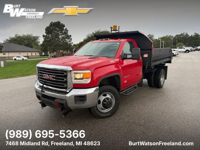 Used 2015 GMC Sierra 3500 4x4 Regular Cab w/ Snow Plow Prep Package