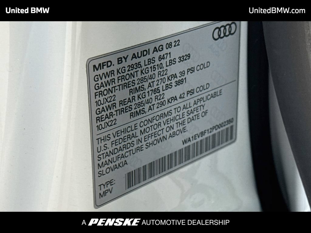 Used 2023 Audi Q8 Premium Plus w/ Premium Plus Package AWD/4WD image 15