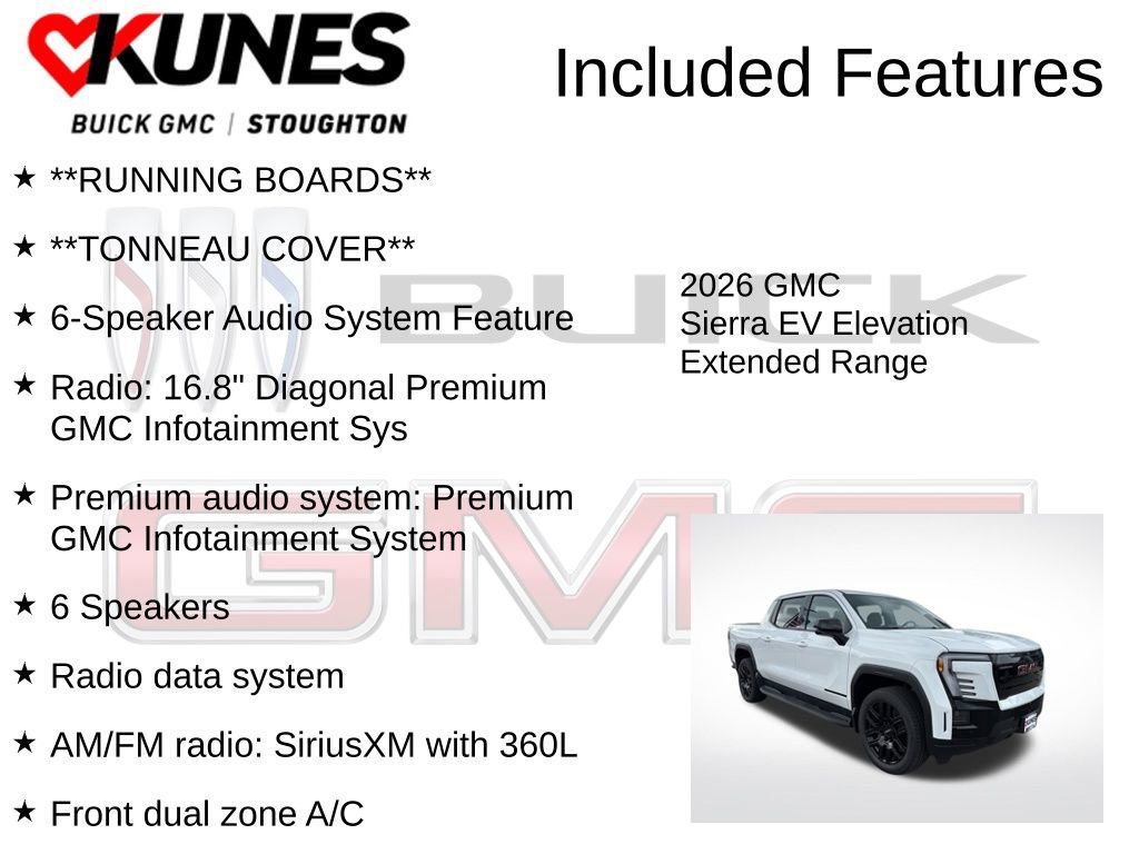 New 2026 GMC Sierra EV Elevation w/ LPO, Elevation Dark Package image 3