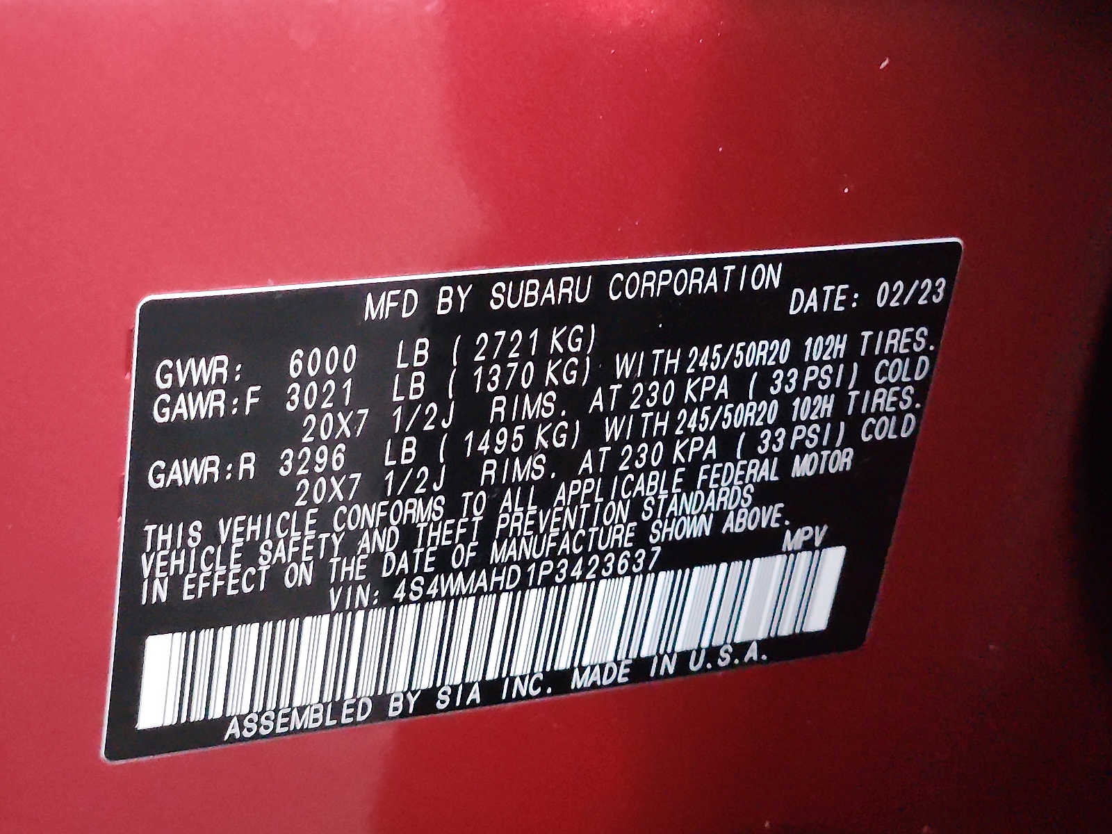 Used 2023 Subaru Ascent Onyx Edition image 26