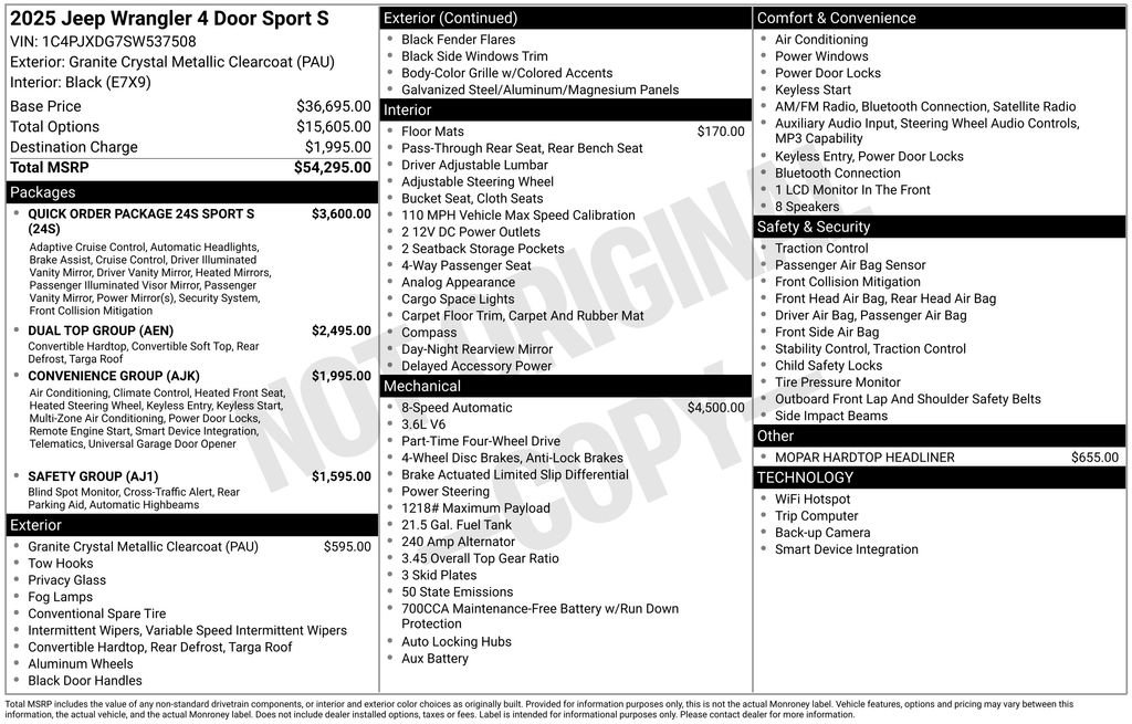 Used 2025 Jeep Wrangler Sport S image 34
