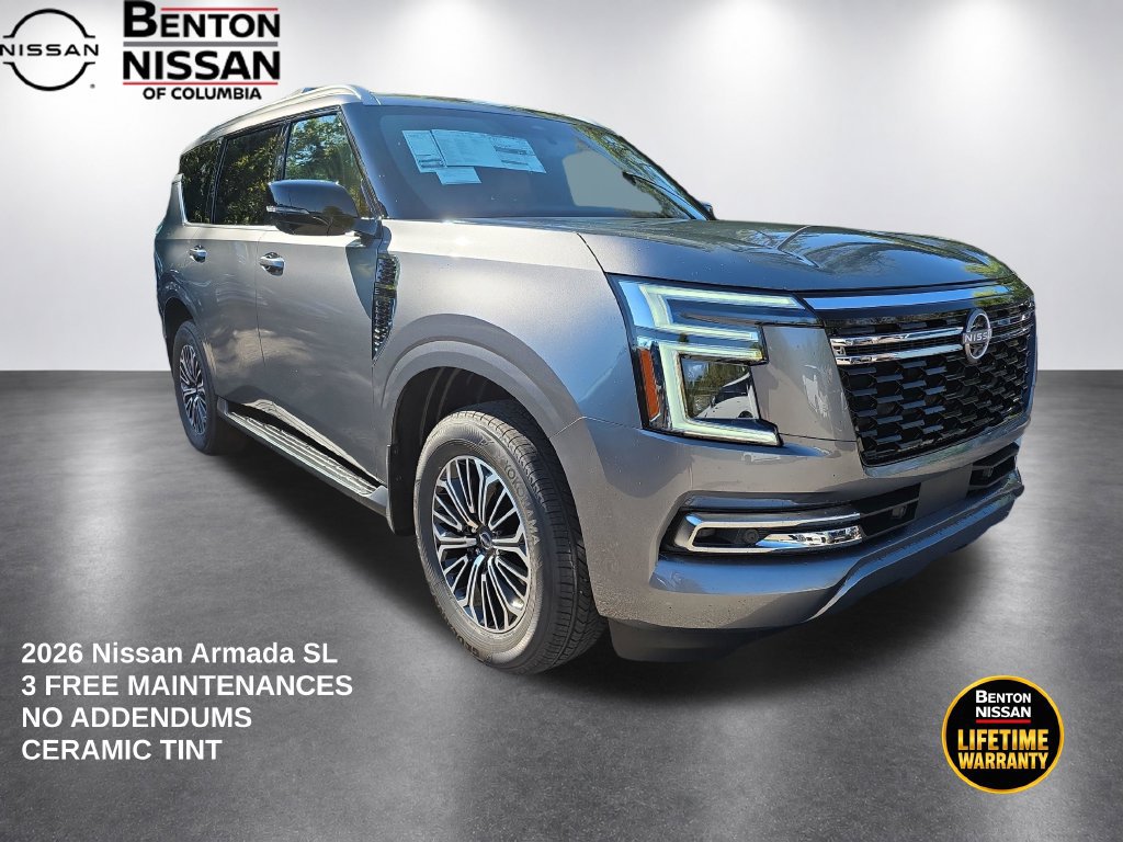 New 2026 Nissan Armada SL w/ Captain's Chari Seat Package AWD/4WD 360° Tour