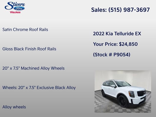 Used 2022 Kia Telluride EX w/ EX Premium Package AWD/4WD image 31