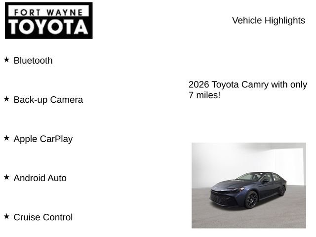 New 2026 Toyota Camry XLE image 7
