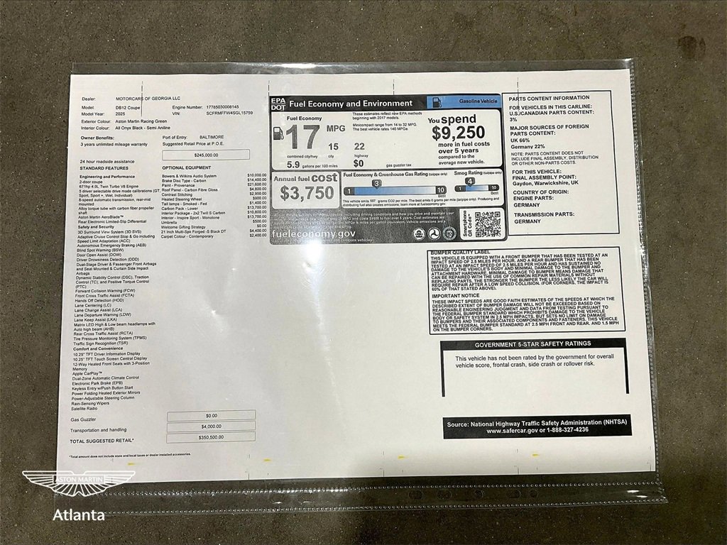 New 2025 Aston Martin DB12 Coupe image 11
