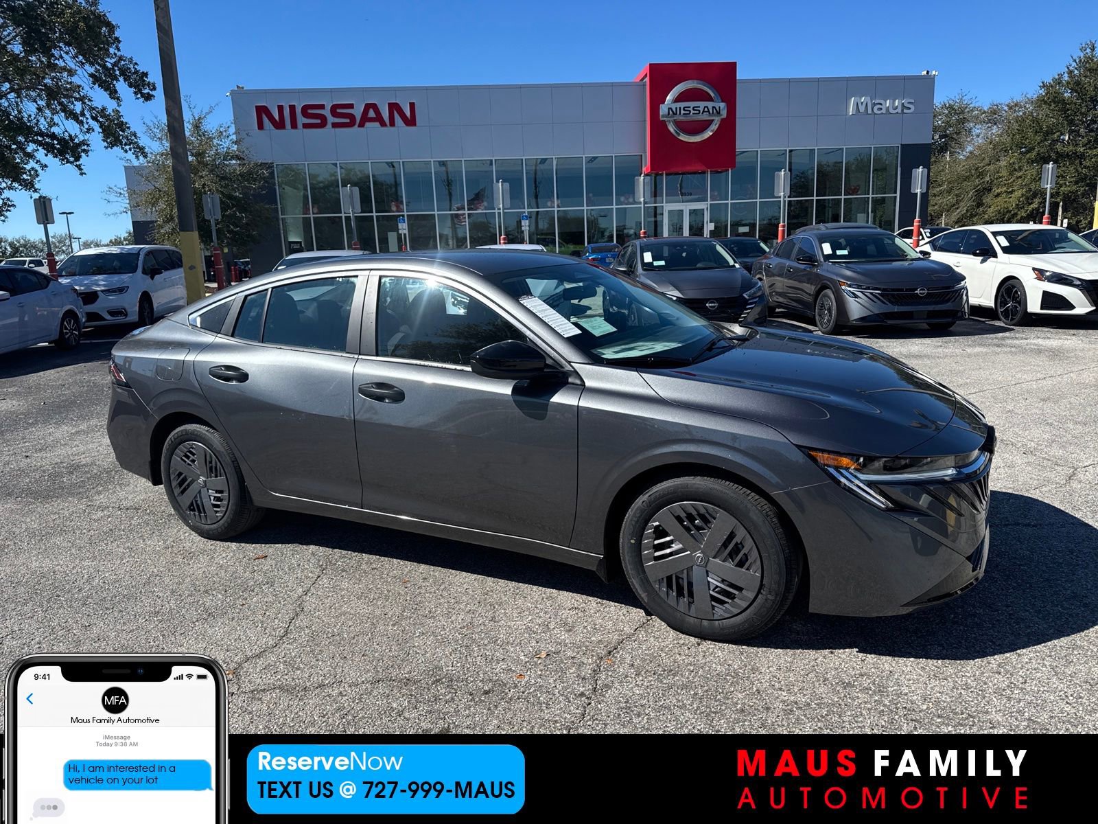 New 2026 Nissan Sentra S w/ Floor Mat Package FWD image 1