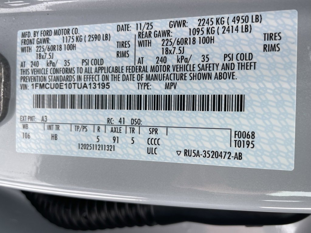 New 2026 Ford Escape SE image 48