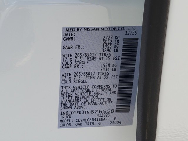 New 2026 Nissan Frontier SV w/ SV Convenience Package image 11