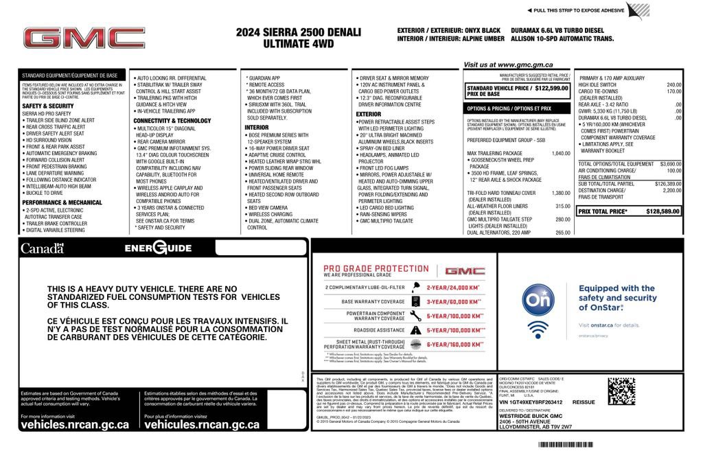 Used 2024 GMC Sierra 2500 Denali Ultimate w/ Max Trailering Package image 3