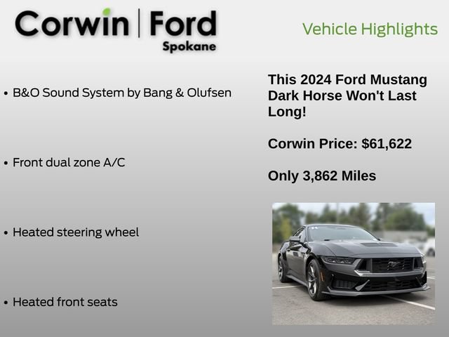 Certified 2024 Ford Mustang Dark Horse RWD image 13