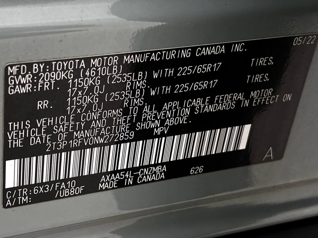 Used 2022 Toyota RAV4 XLE w/ Convenience Package AWD/4WD image 23