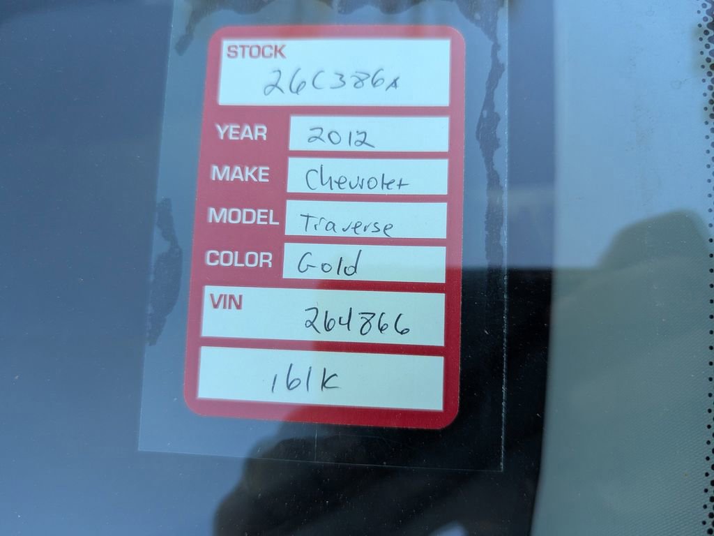 Used 2012 Chevrolet Traverse LT image 10