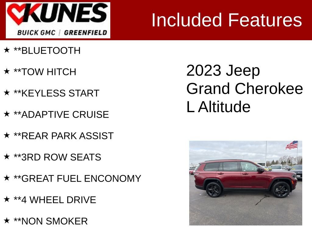 Used 2023 Jeep Grand Cherokee L Laredo image 3