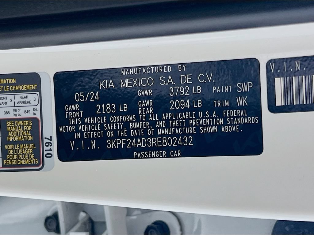 Certified 2024 Kia Forte LXS FWD image 30