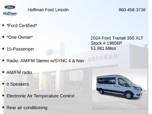 Certified 2024 Ford Transit 350 XLT RWD image 6