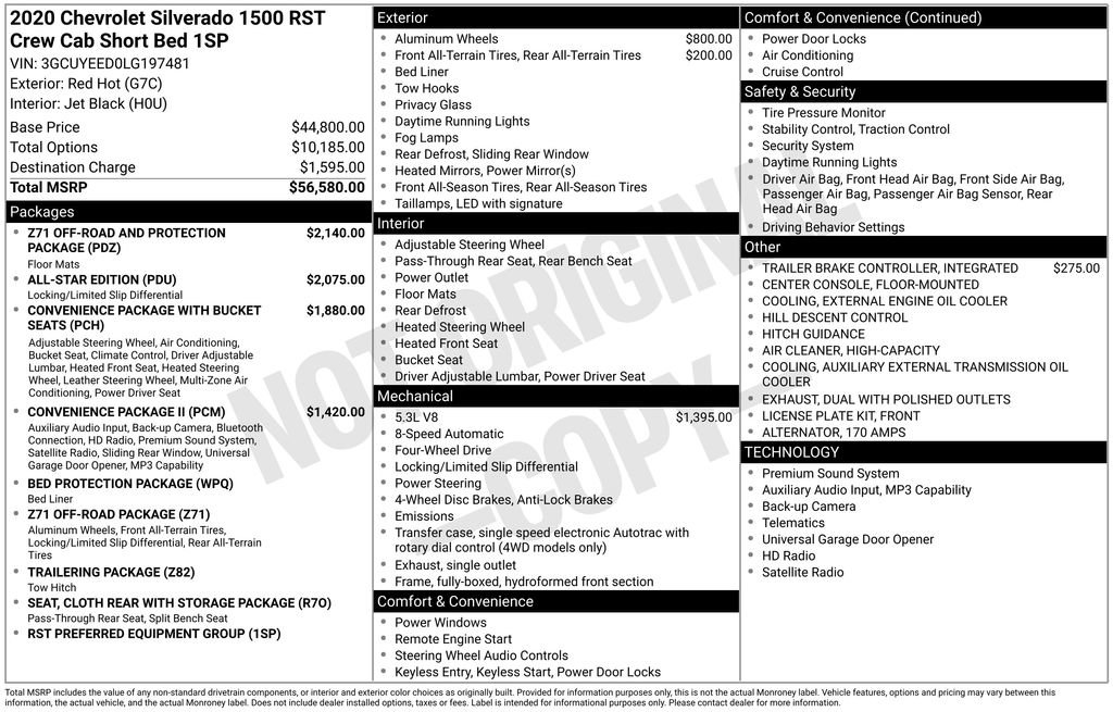 Certified 2020 Chevrolet Silverado 1500 RST AWD/4WD image 2