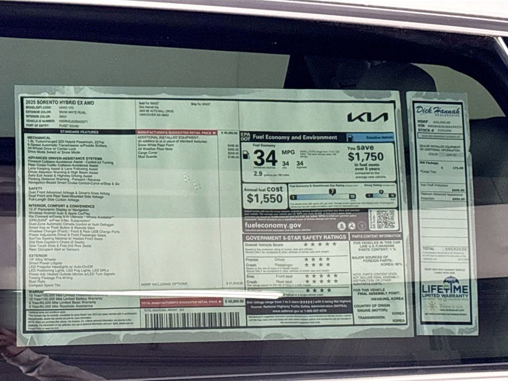 New 2025 Kia Sorento EX image 25