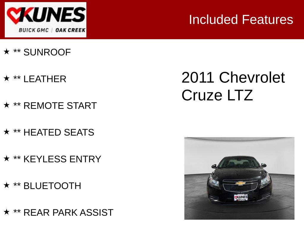 Used 2011 Chevrolet Cruze LTZ FWD image 2